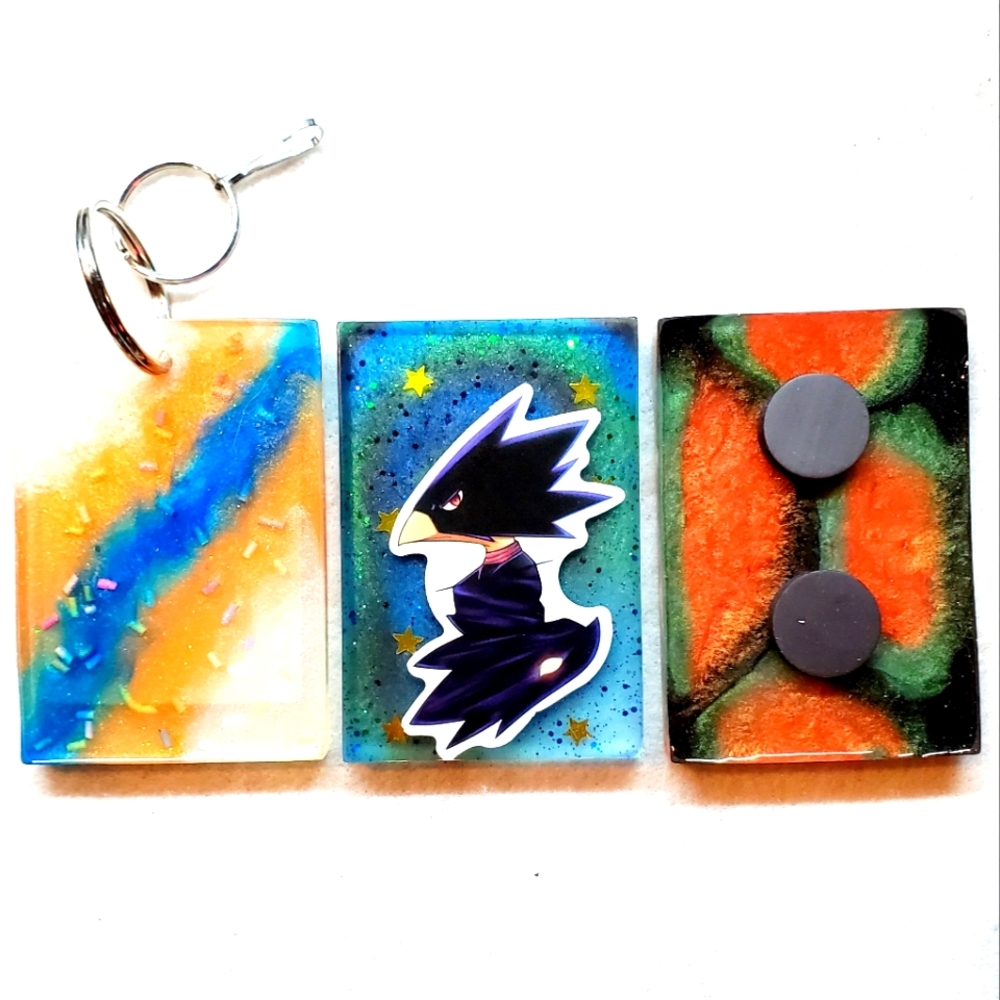 Fumikage Tokoyami My Hero Academia Keychain or Fridge Magnet "Your Choice"
